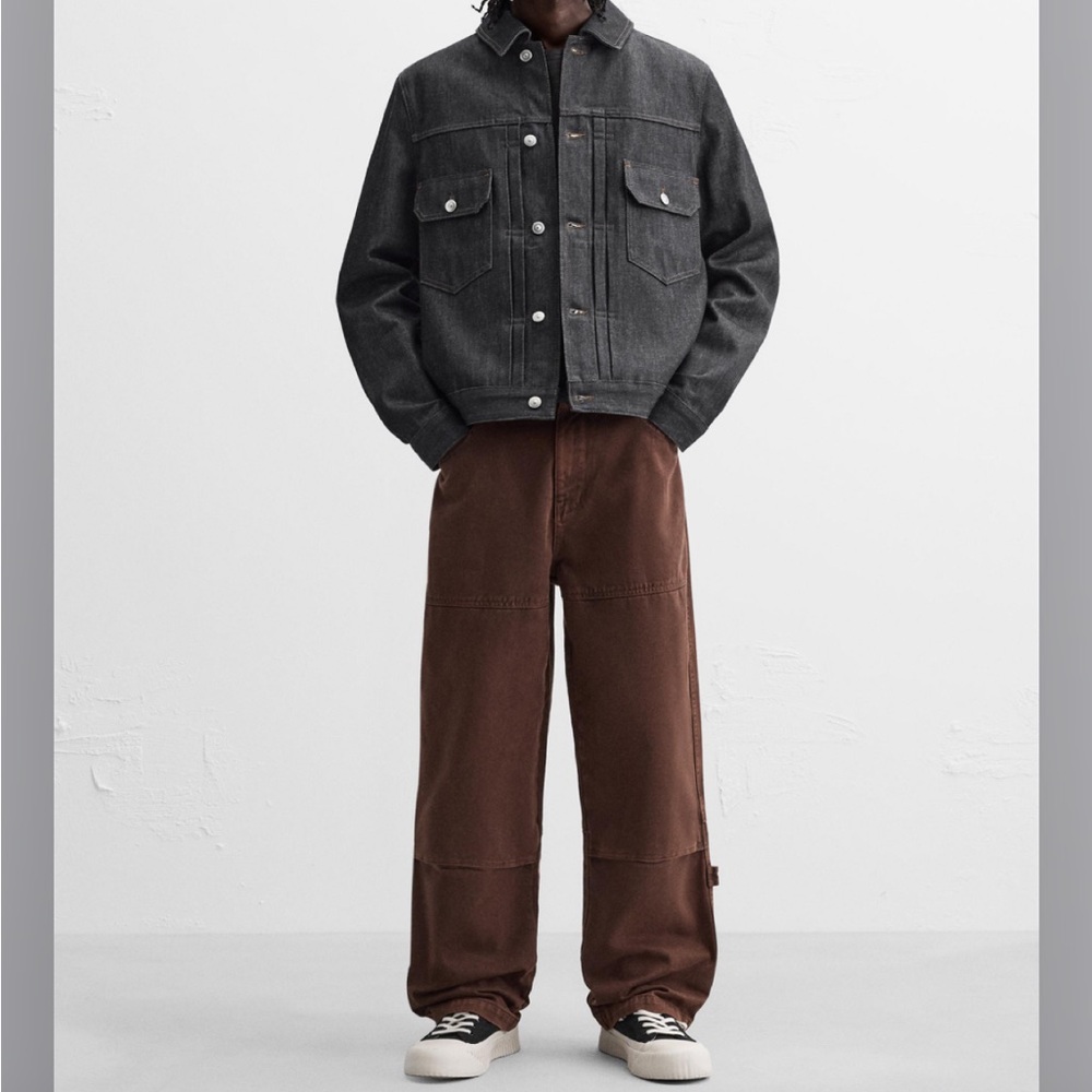 New Zara  RELAXED FIT CARGO TROUSERS Pants Jeans